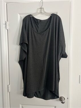 Boohoo Charcoal Grey Oversized Top